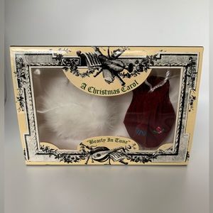 Vintage Muffy VanderBear Wear A Christmas Carol, Muff and Reticule